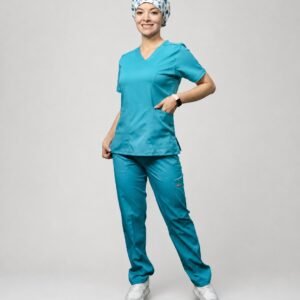 Uniforme Dama Antifluido Stretch Bolsillo Cuadrado